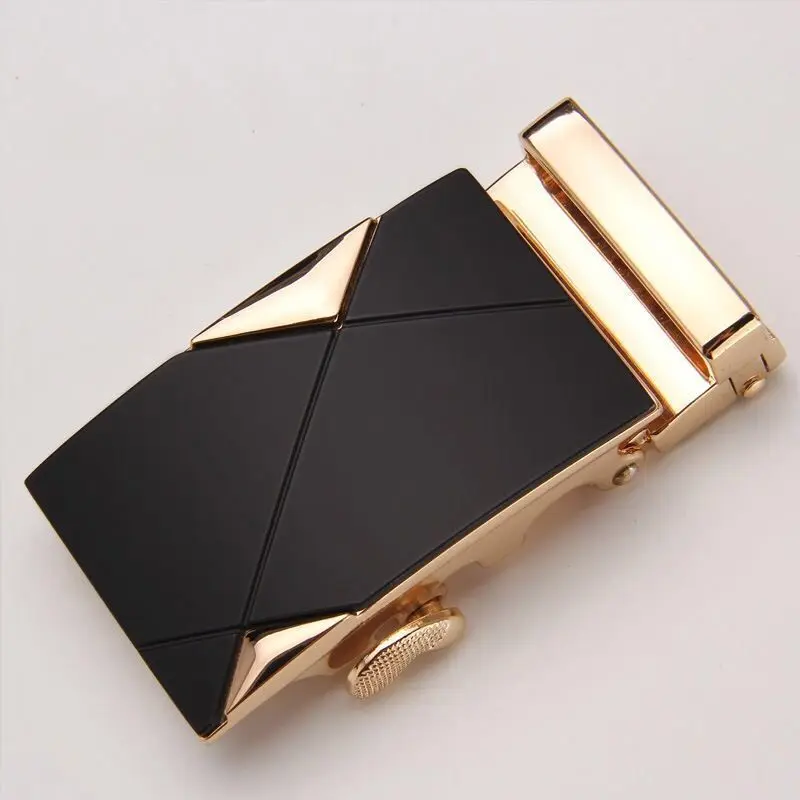 High Quality Belt Simple Automatic Buckle Trend New Men'S Niche Design Belt Buckle 3.5 CM Wide Card Buckle Accessories A3112