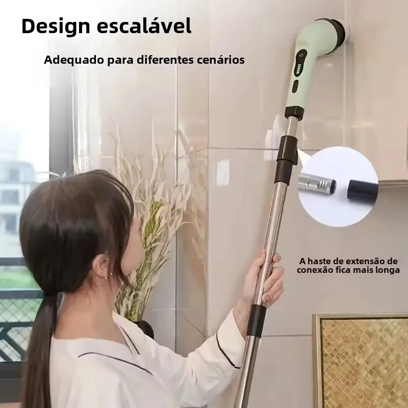 9-in-1-電動クリーニングブラシ電動スピンクリーニングスクラバー電動クリーニングツールパーラーキッチンバスルームクリーニングガジェット