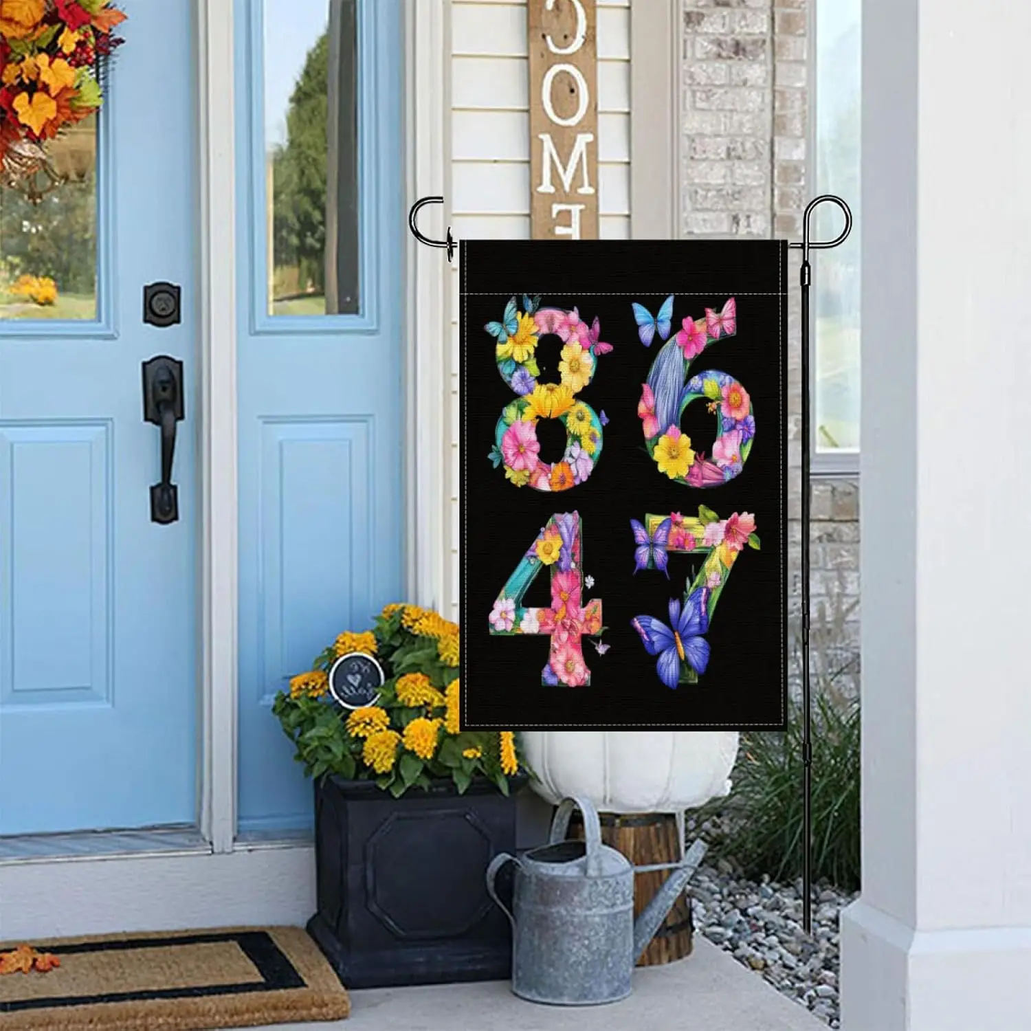 Funny 86 47 Resist President Human Rights 8647 Garden Flags,12x18 Inch Double Sided Yard Flag Banner for Outdoor Decor for F WZZ