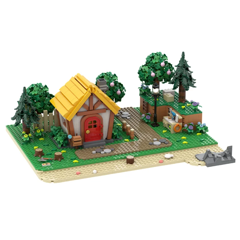 6276 деталей MOC Animal Crossing Collection - Часть II, 5 в 1, модель из строительных блоков, рождественский подарок, игрушка, образовательный набор для демонстрации.