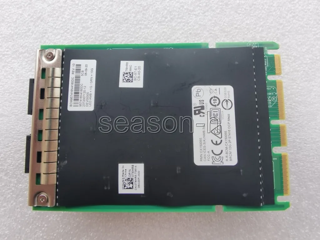 network card for Broadcom BCM957416N4160DC Dual-Port 10GBASE-T Ethernet PCI Express 3.0 Net Card