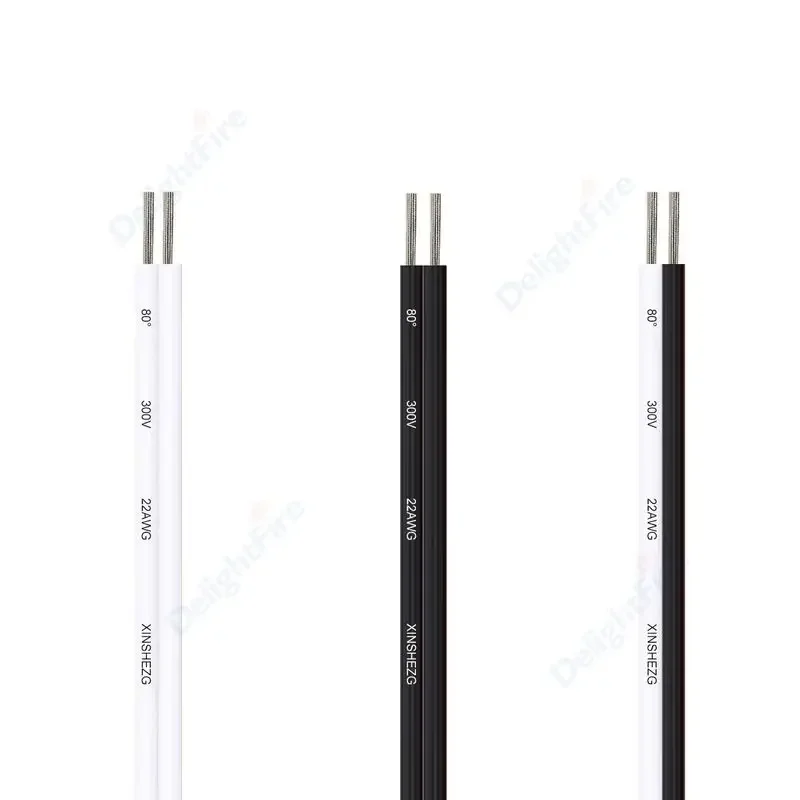 2 Pin LED Wire 12V Electrical Cable Auto Strand Extension Cables For SMD LED Strip Bulb Lamps Speakers Car Battery JST Connector