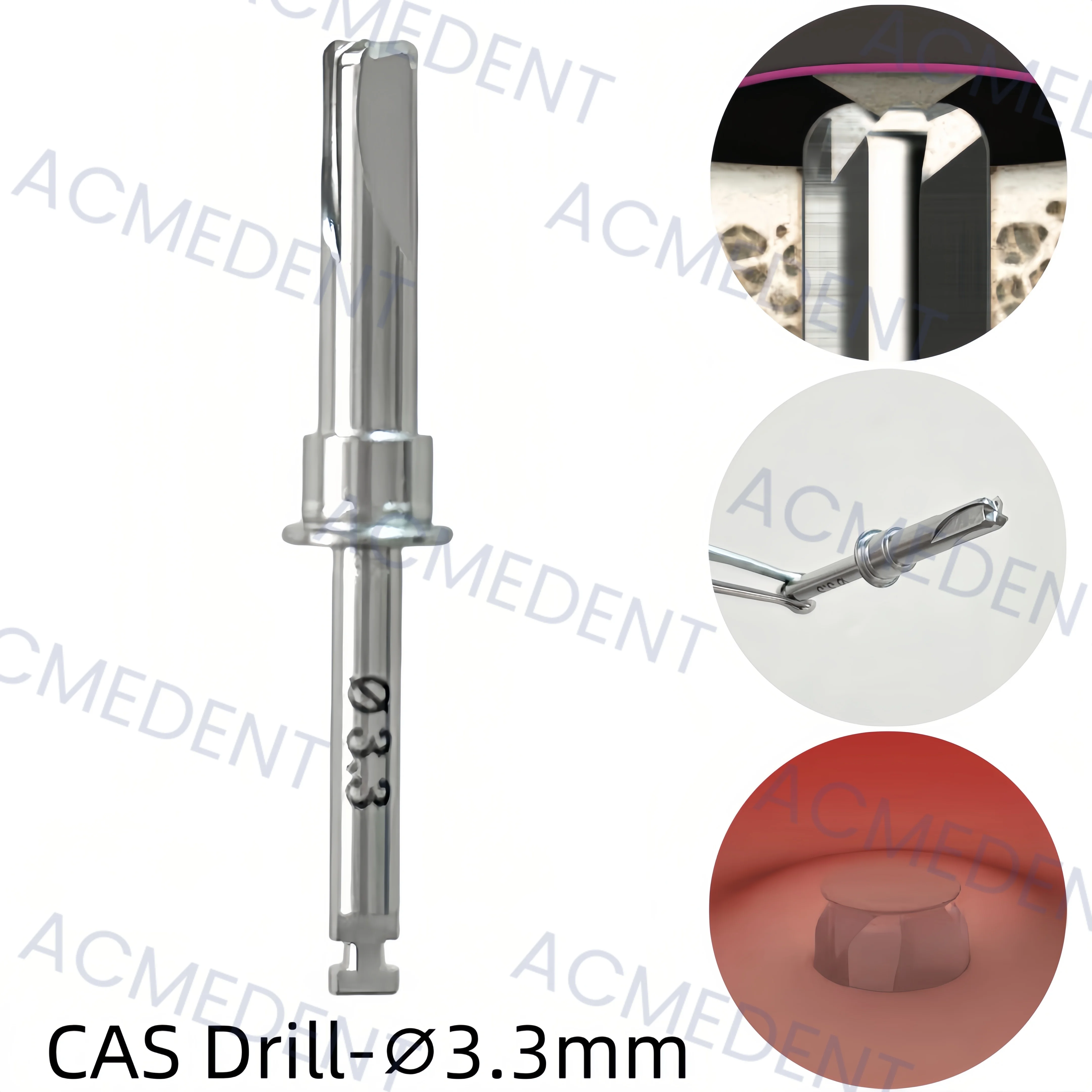 ⌀3.3 Dental CAS Drill One Guide Membrane Lifter Drills Sinus Lift Fixture Fit Crestal Approach-Sinus 1-10pcs