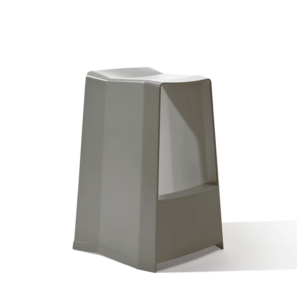xx-Italy Modern Design Monoblock Plastic PP High Bar Stool  for Outdoor and Garden