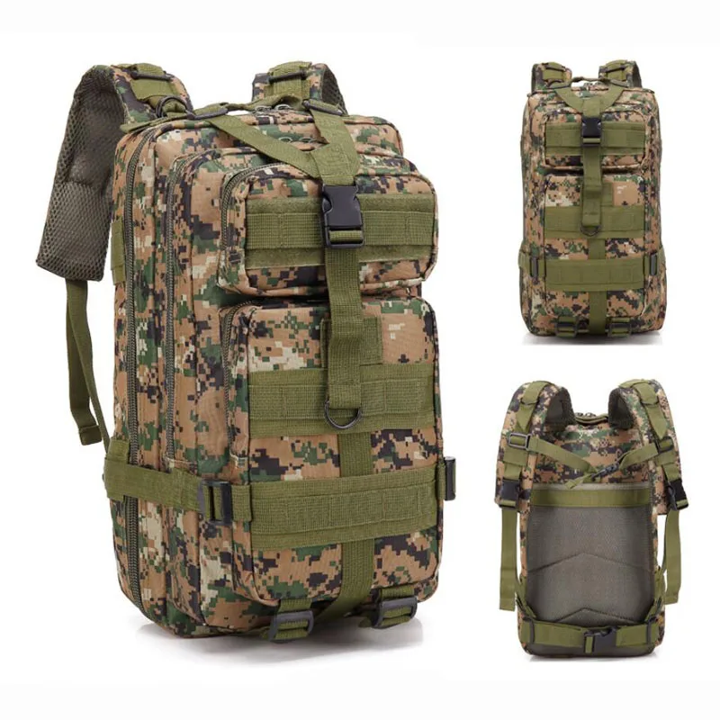 Plecak Taktyczny 3P 20L-25L Nylon 1000D Outdoorowy Plecak Turystyczny Kempingowy Wędkarski Męski Plecak Myśliwski Sportowy