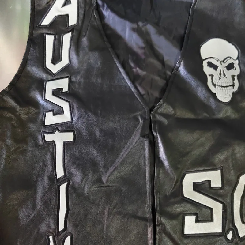 WWF WHOOP ASS 100% SOB Stone Cold Steve Austin 316 Smoking Skull Weste Attitude Era Neue Vintage Merchandise Sammlerstück – Detail 12