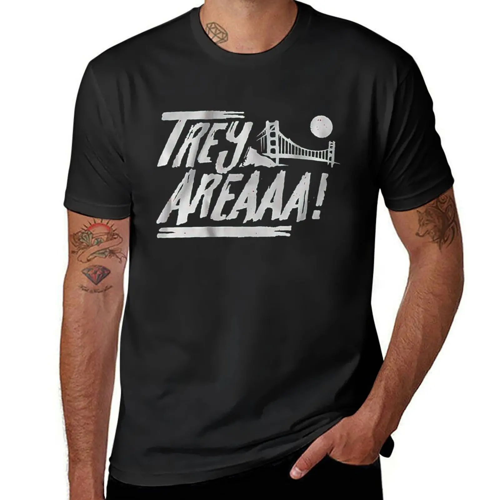 Trey Area T-Shirt anime clothes anime stuff mens vintage t shirts