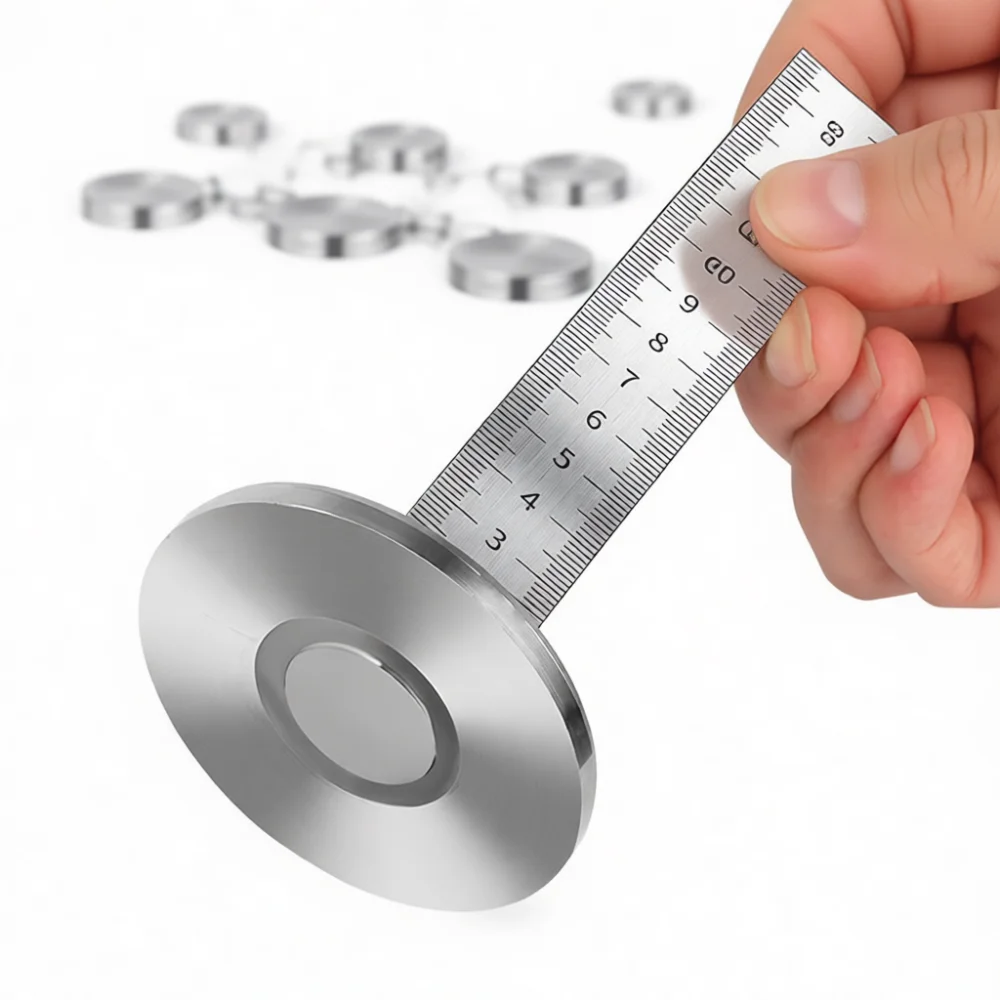 Stainless Steel Magnetic Leveling Gauge Tile Accurate Measurement Ruler Tool For Flooring Installation Renovation Work