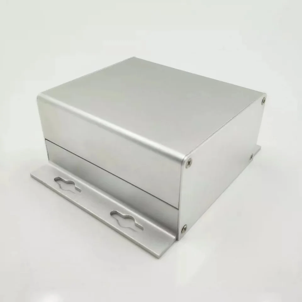 Silver Aluminium Enclosure Case  DIY Shell  PCB Instrument Box 120*65*100/130mm Can be Drilled, Lettered