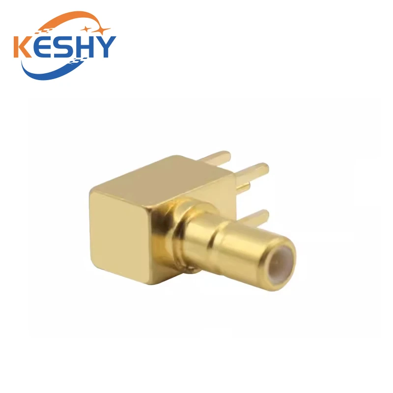 Conector RF de SSMB-JWHD, soporte de antena de SSMB-JWE, conector SMB de codo macho, Panel PCB