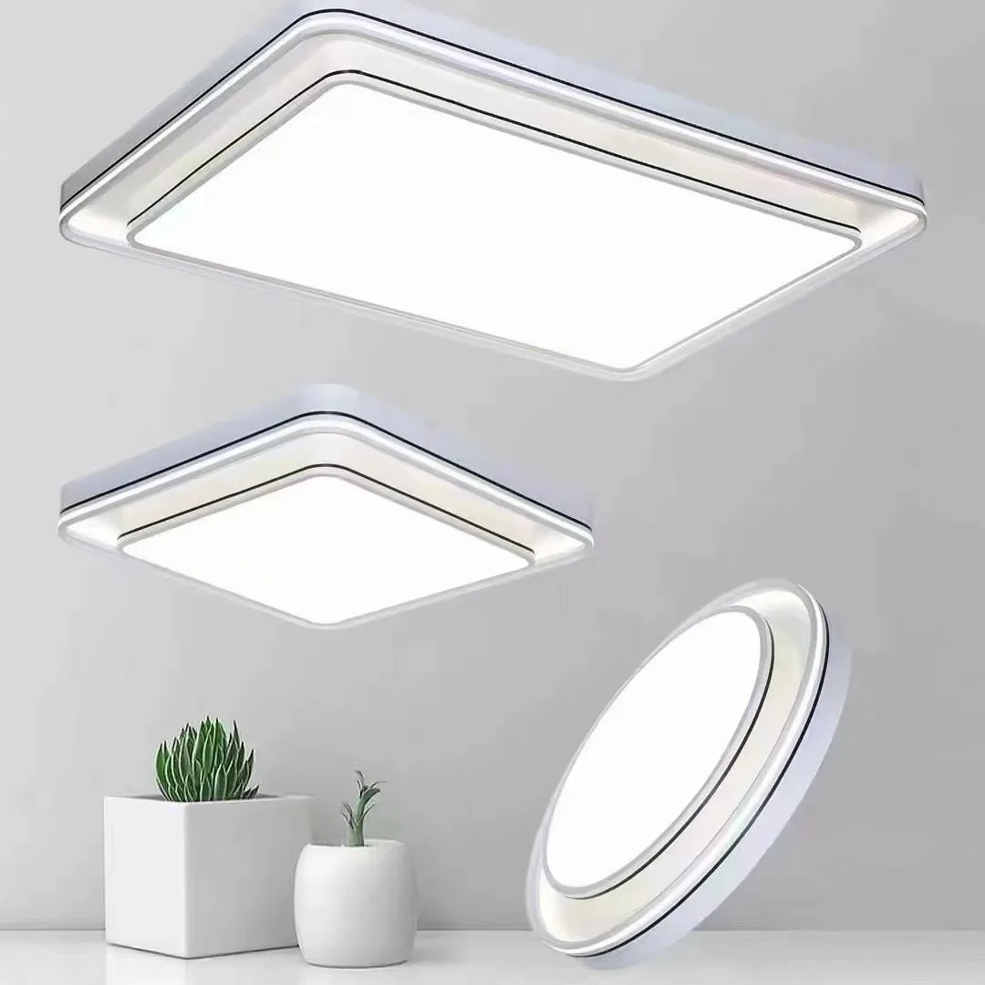 

Simple, modern, atmospheric, creative, new, lamps, rectangles, living room