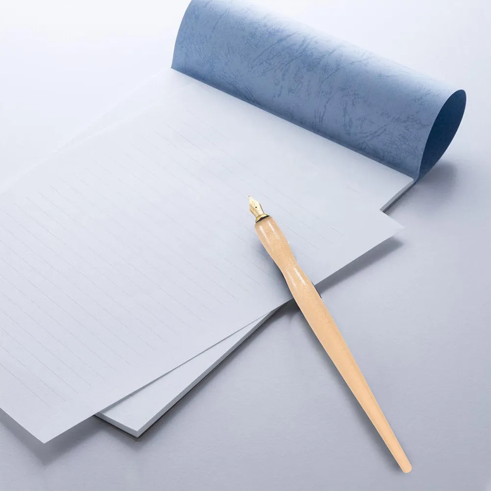 

Wooden Dip Pen Holder Handle Straight Design for Calligraphy Painting Manga Art Lettering Comfortable Grip Removable Handle