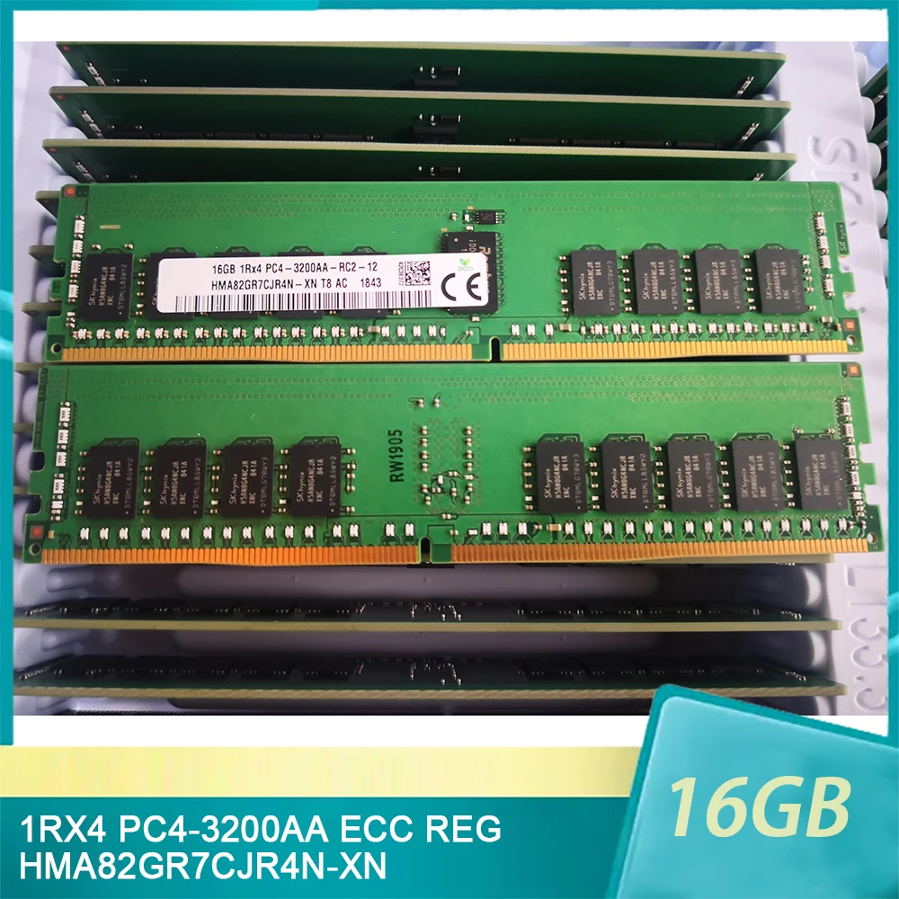 

1 шт. для памяти SK Hynix RAM 16 ГБ 16G 1RX4 PC4-3200AA ECC REG DDR4 3200 HMA82GR7CJR4N-XN