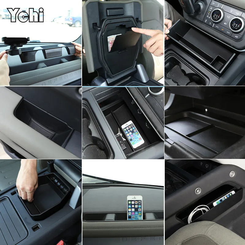 

For Land Rover Defender 90 110 2020-2023 Central Control Storage Box Multifunctional Storage Box Car Interior Accessories