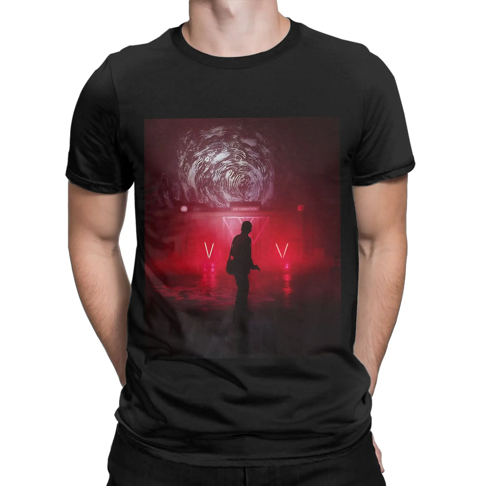 alan wake 2 game alan wake ii artwork Funny Graphic 100% Cotton T-Shirt Alan Wake 2 Tops Tees For Men