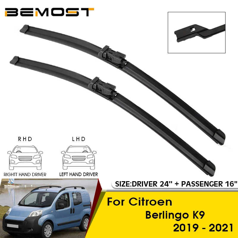 

Car Wiper Blades For Citroen Berlingo K9 2019-2021 Windshield Windscreen Front Window Blades 24"+16" Car Accessories