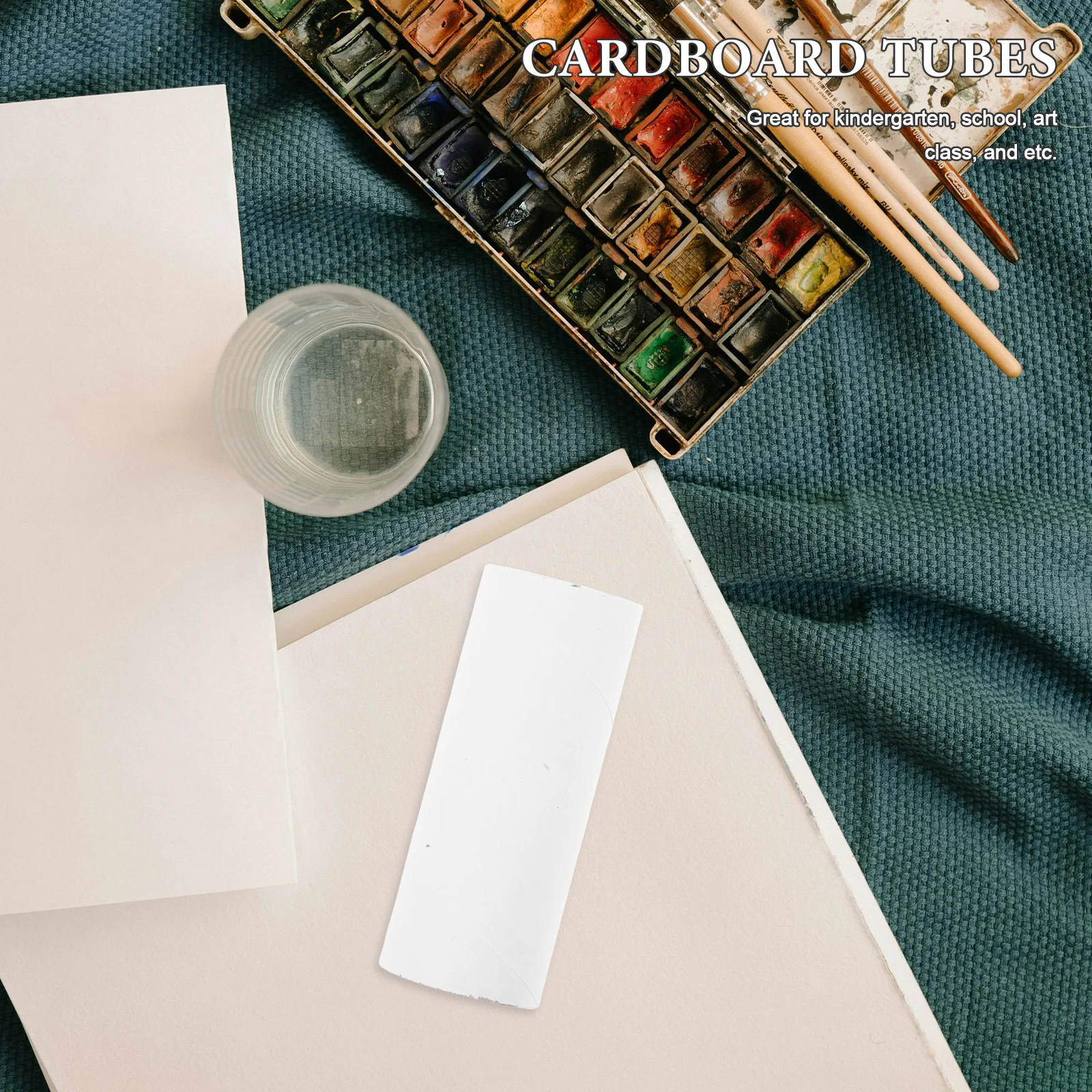 20 pçs artesanato rolos tubos de papelão para crianças classe de arte diy tubo de papel kraft suprimentos tubo de papelão branco produto de papel de escritório