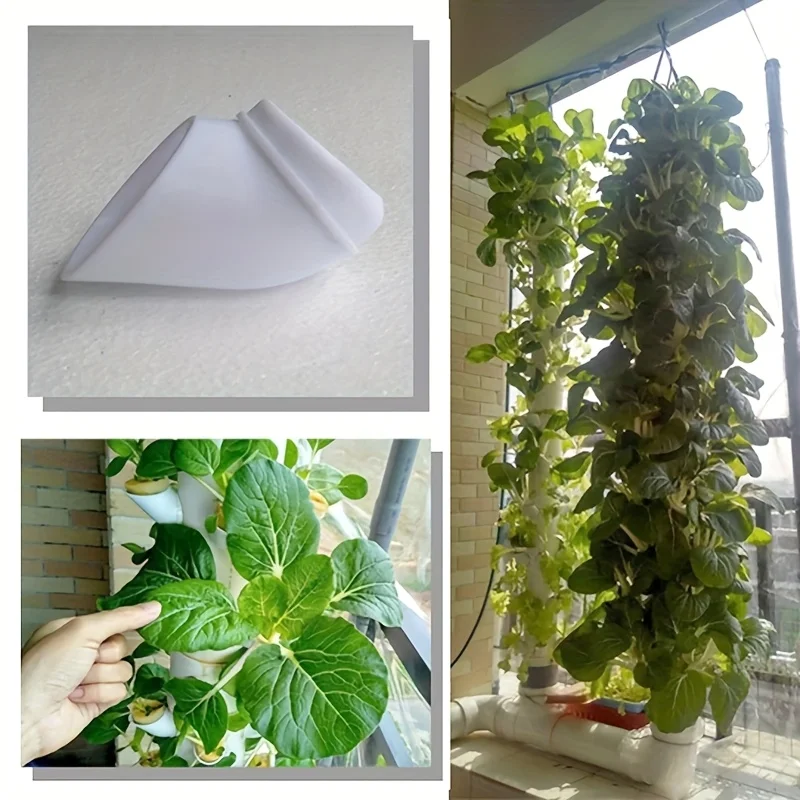 10set DIY Hydroponic Pots for Hydroponics Vertical Tower Vegetables Strawberry Growing System Tower Hydroponics Soilless Device - view 5