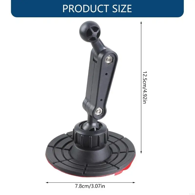 360 Degree Adjustable Rotation Phone Brackets Adhesive Base 17mm Ball Joint Adapter For Handfree Video Calls