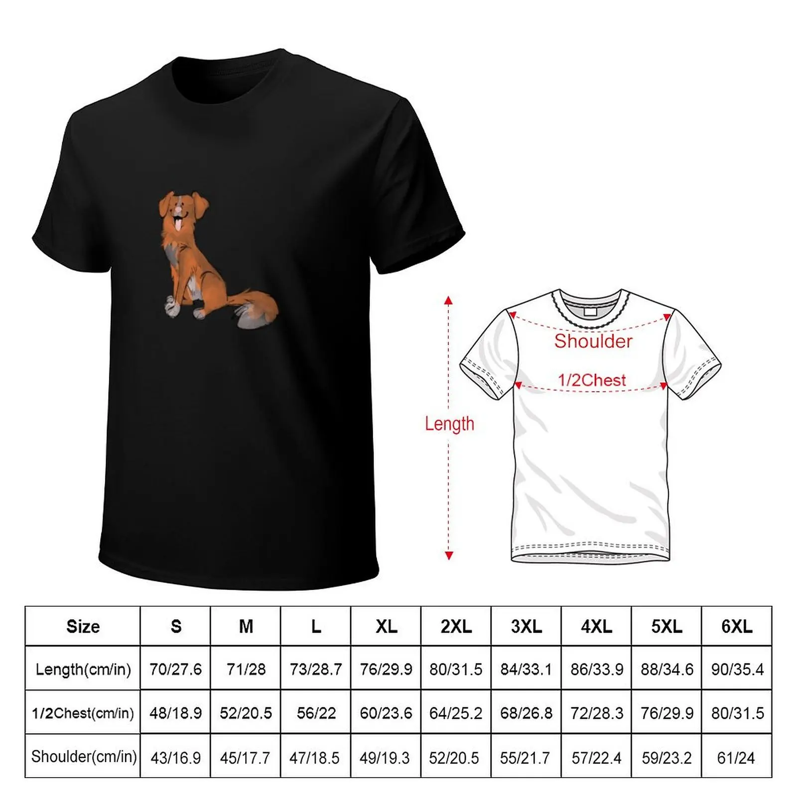 Doggust day 12 Nova Scotia Duck Tolling Retriever T-Shirt cotton t shirts man 100% T-Shirt