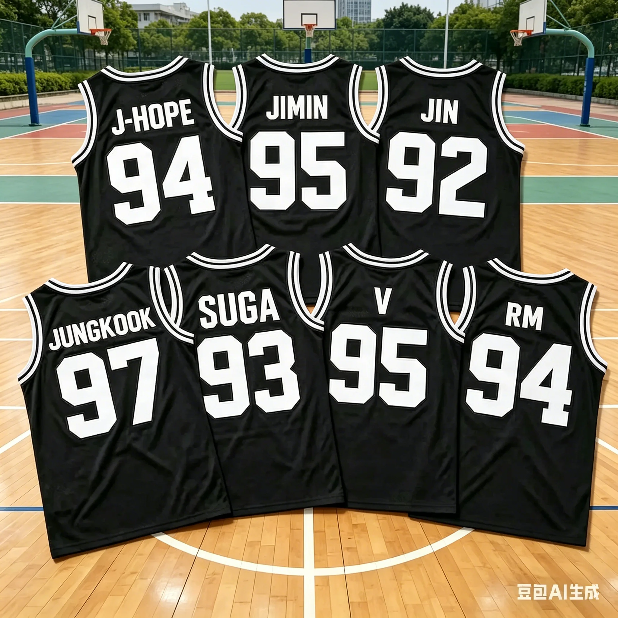 2026 Concert K-pop Idol Surrounding Basketball Vest BTS Entertainment Concert Fans Commemoration for Men and Women Jersey