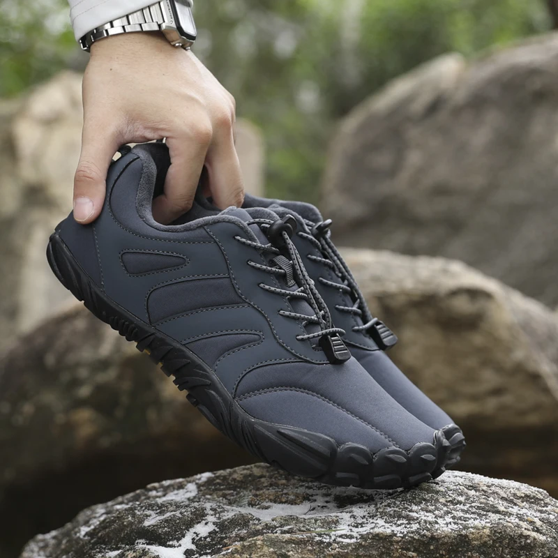 الشتاء الرجال أحذية الثلوج الدافئة امرأة أحذية رياضية للجنسين في الهواء الطلق أحذية مشي المضادة للانزلاق خفيفة الوزن الرجال المشي لمسافات طويلة الكاحل القطن الأحذية #4