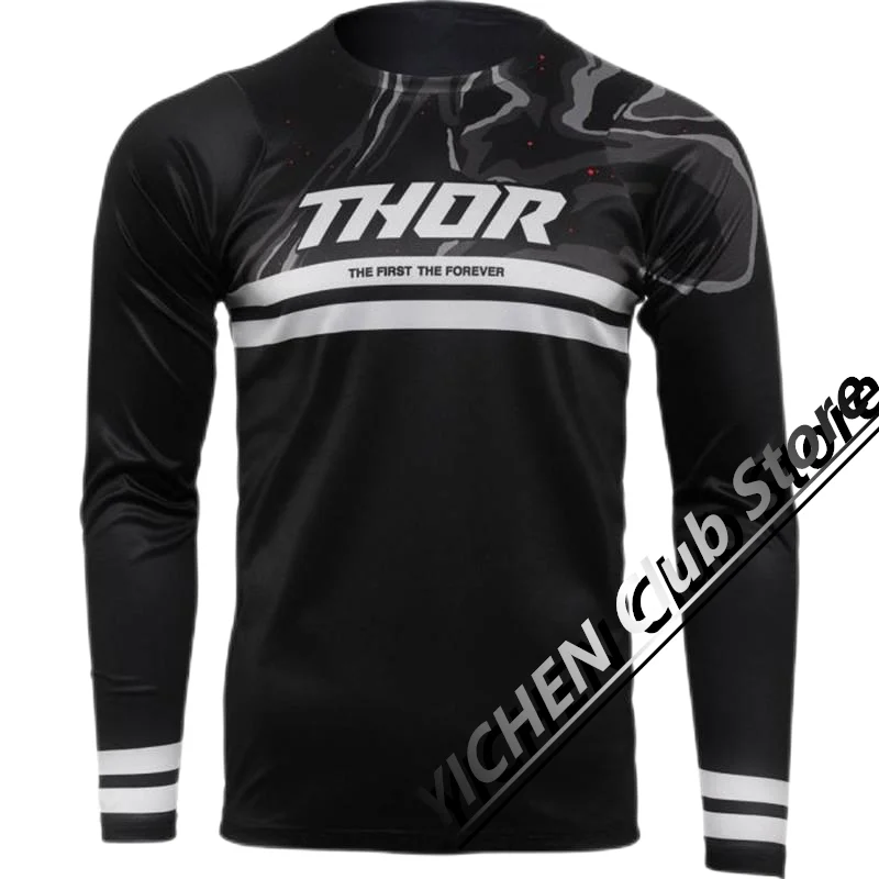 Motorcycle THOR Downhill Suit Sport Motorcycle Sunscreen Cycling Suit Long-Sleeved Quick-Drying Men’s And Women’s T-Shirt