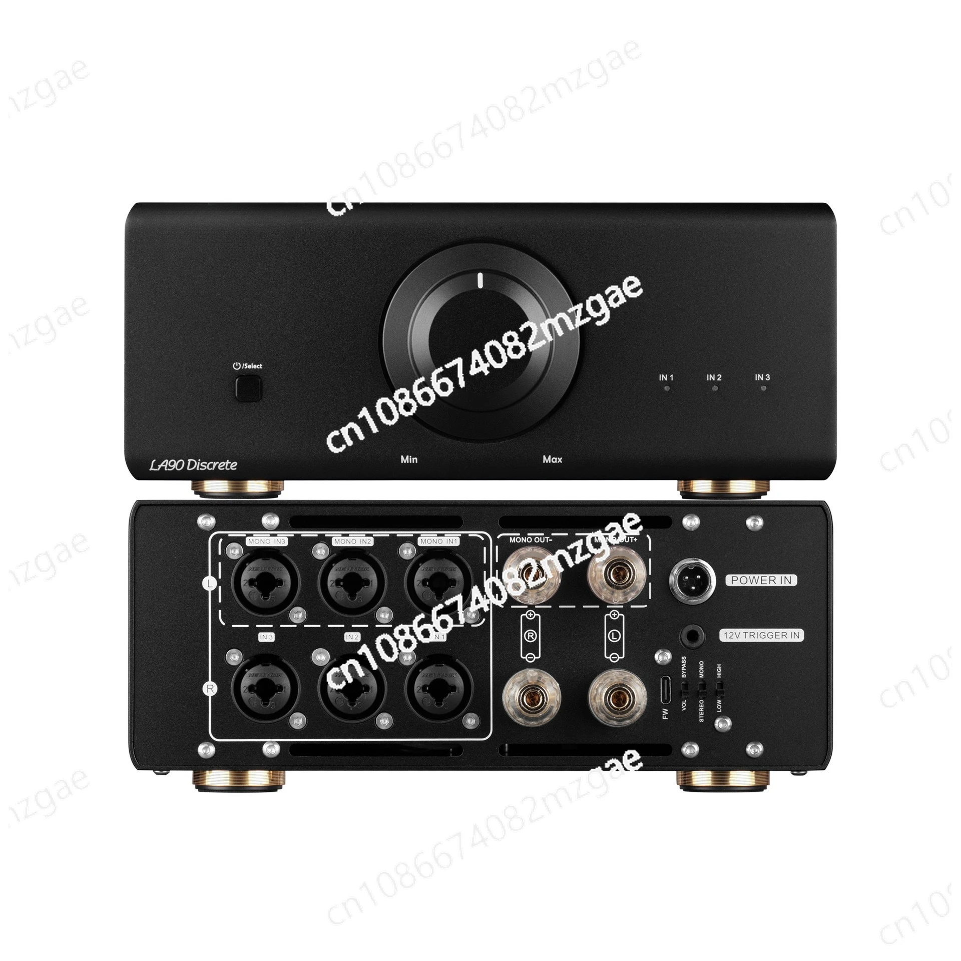 LA90 Discrete Hi Res Audio Power Amplifier NFCA 120W*2 Stereo Amplifier Mono 220W 3x XLR TRS Balanced Inputs HiFi Amp