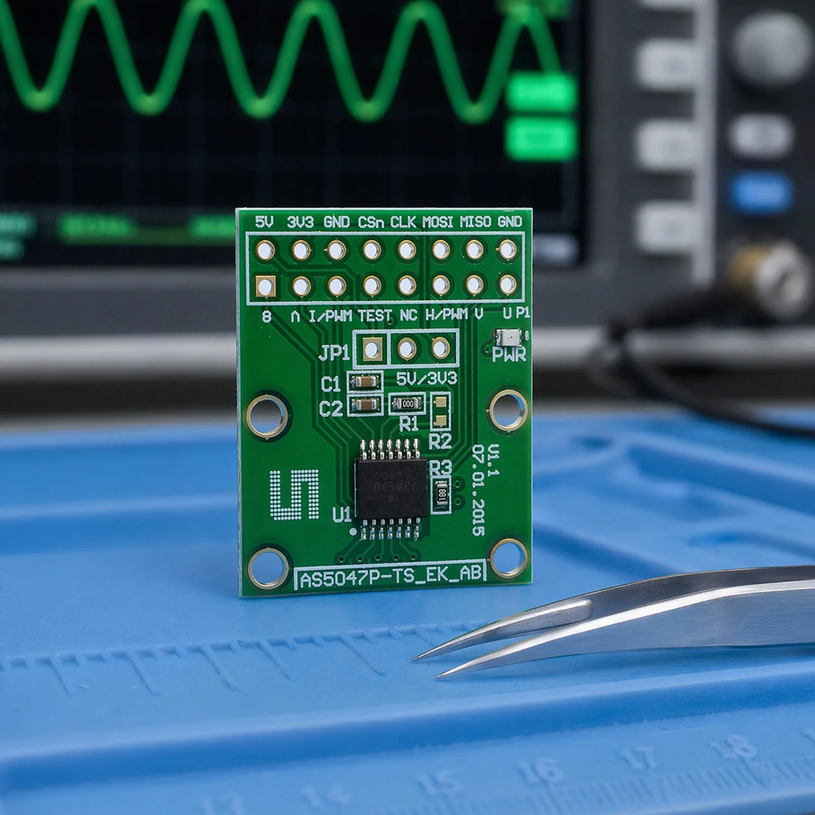 Position Sensor Encoder AS5047P AS5047D Adapter Board SPI ABI for SimpleFOC Doggo Robotics Motor Control 3.3V 5V PCB