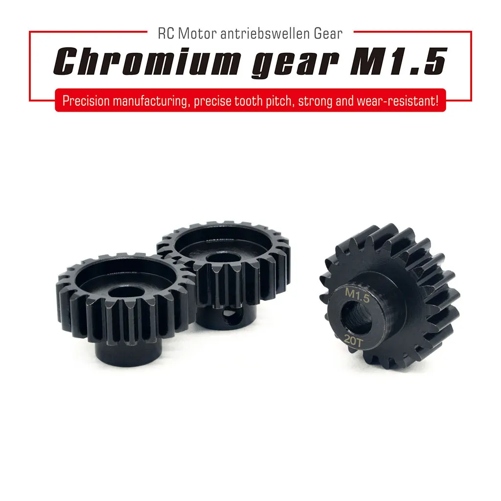 SURPASS HOBBY M1.5 8mm 11T-16T 17T-20T 21T-25T Metal Pinion Motor Gear For 1/5 1/6 RC Car 8mm Shaft 5687 4985 Series Motor