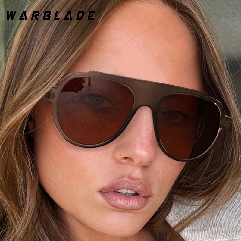 

Retro Pilot Sunglasses Women Fashion Punk Double Bridge Large Frame Sun Glasses Outdoor Fishing Driving Shades Male UV400 Gafas