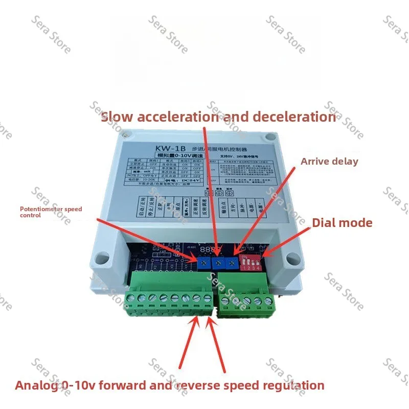 Analog Voltage 0-10V/0-20MA RPM Pulse Speed Control Controller Stepping Servo Motor Pulse Generator