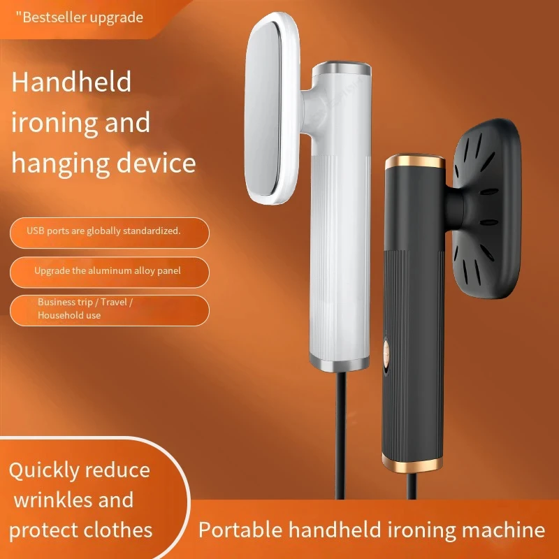 HOMFISH Handheld Iron Steamer 360° Ironing Small Garment Steamer USB Powered Electric Ironing Machine for Fabric Clothes Ironing
