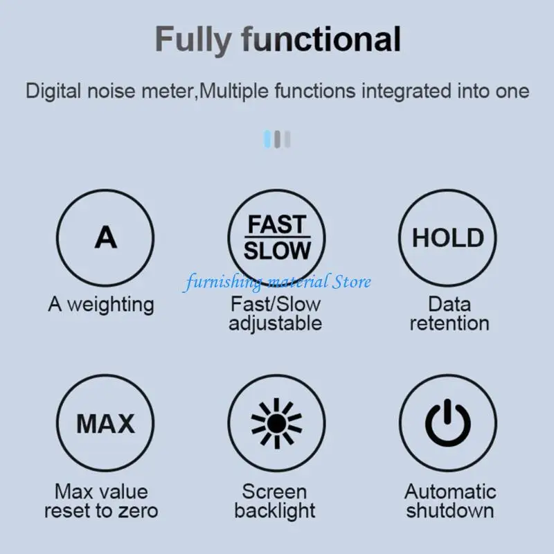 

Y5GD High Precisions Sound Level Meter Noise Detectors with Back Light Display for Home
