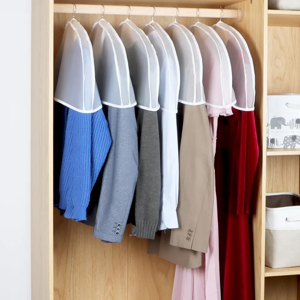 Capas respiráveis para cabides com reforço para ternos e vestidos