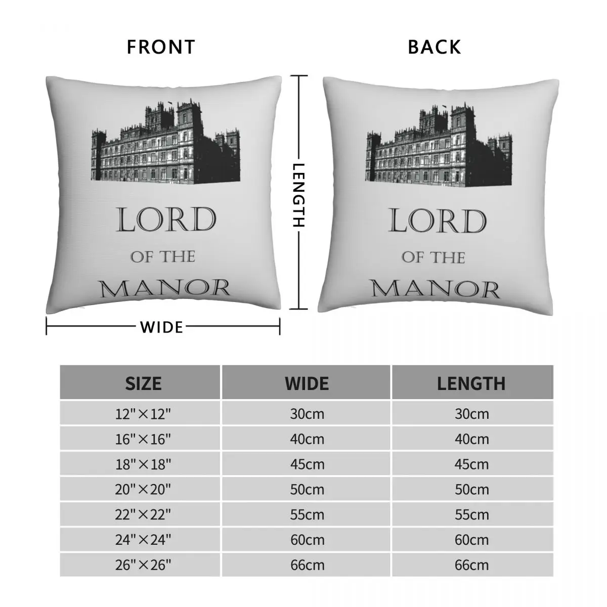 Lord Of The Manor Square Pillowcase Polyester Linen Velvet Printed Zip Decor Throw Pillow Case Home Cushion Cover