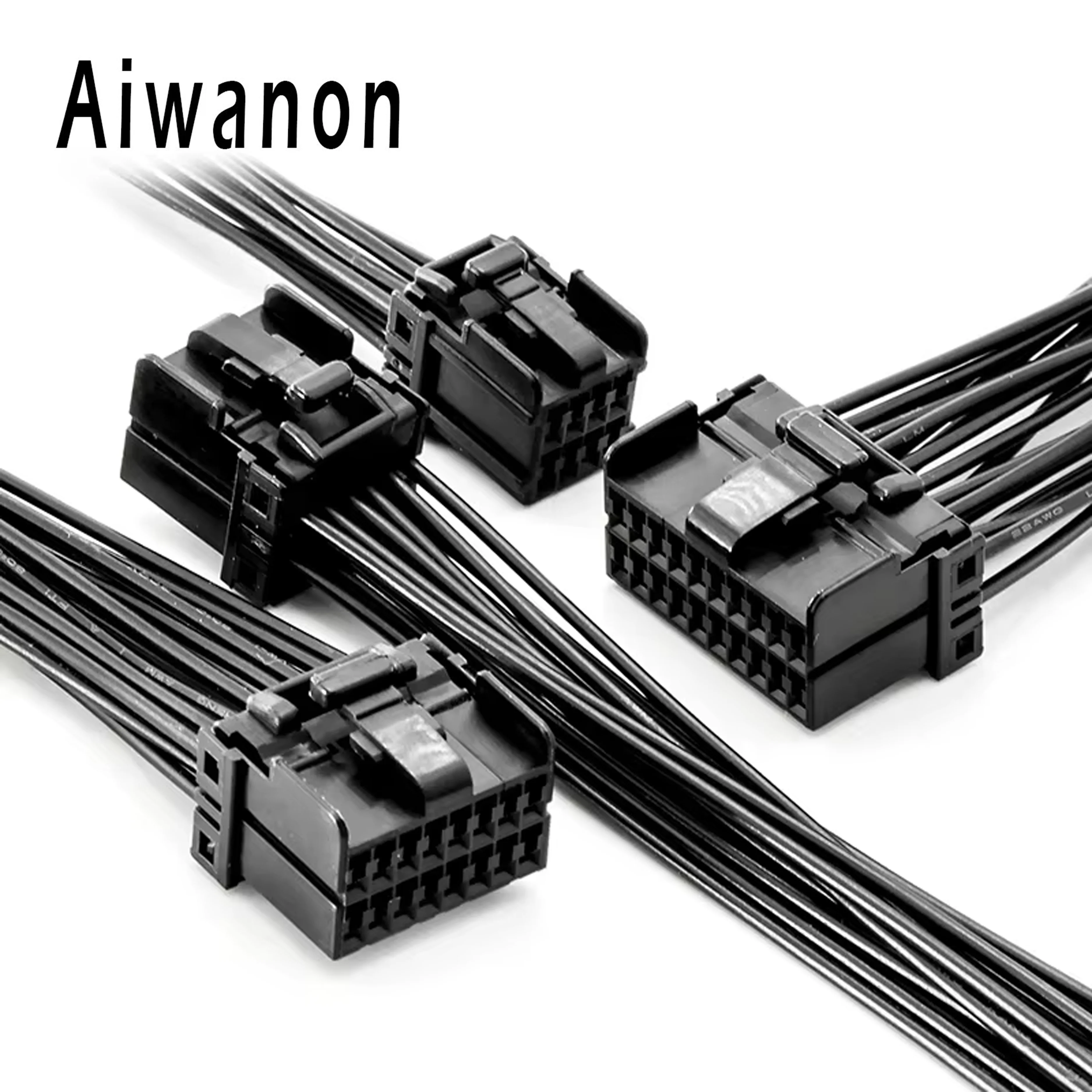 1 Set 6 8 12 16 20 Pin Car Window Lifter Electrical Cable Connectors Waterproof Female Wire Harness Plug 174047-2/174045-2