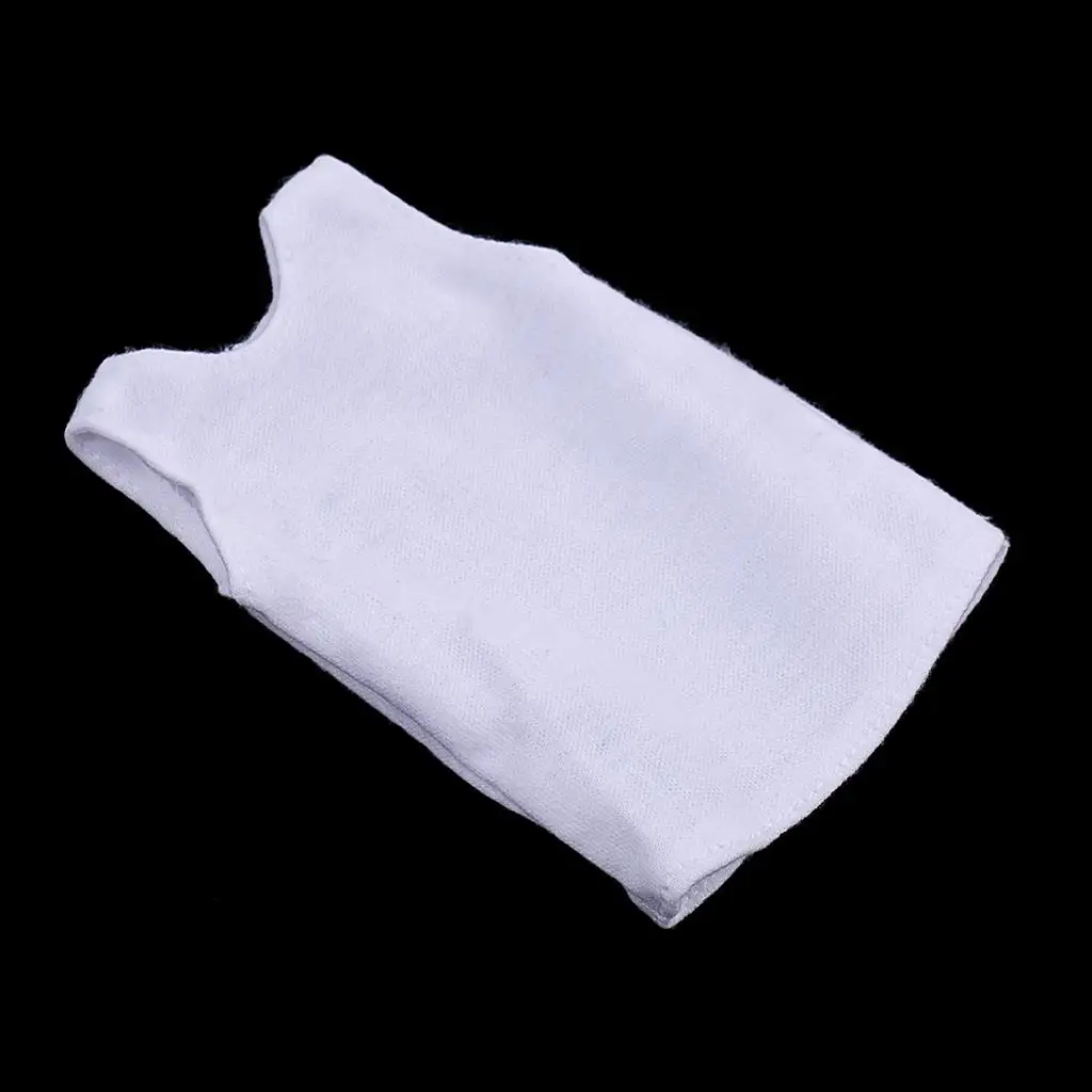 1/6 Scale White Shirt Sleeveless Shirt for 12'' Dragon Figures