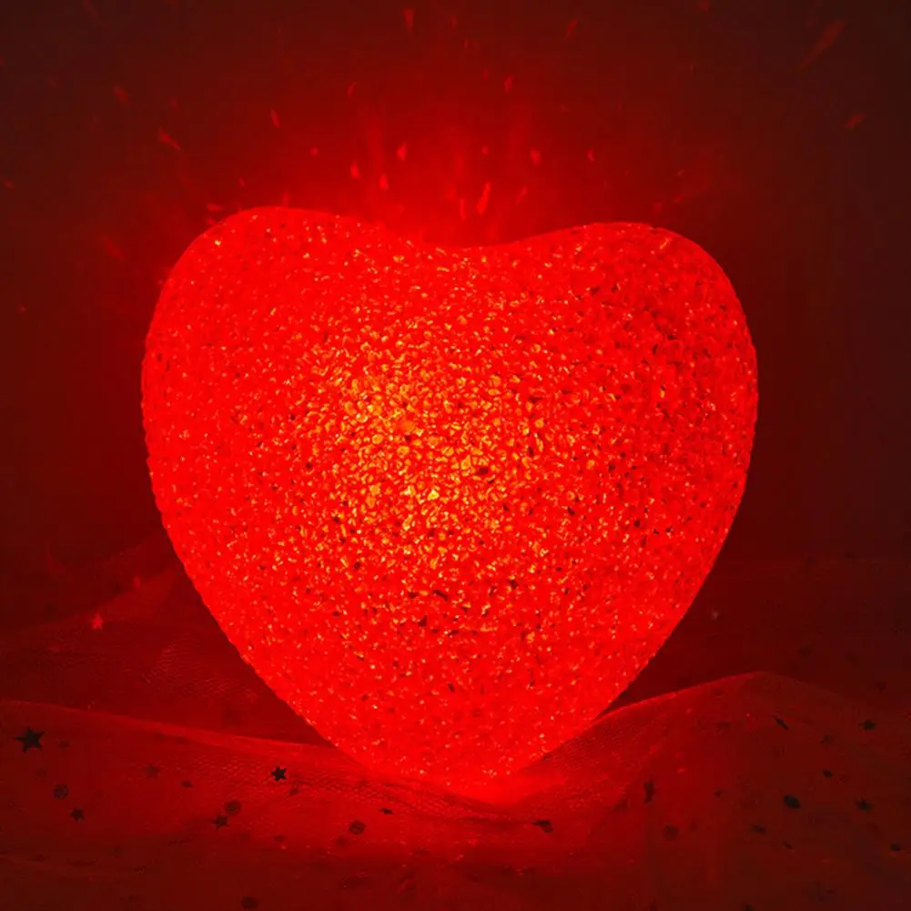 Love Heart Lamp Soft Lighting Indoor LED Lamp Creative Shape Valentine\'s Day Love Heart LED Bedside Lamp Decor Decorative