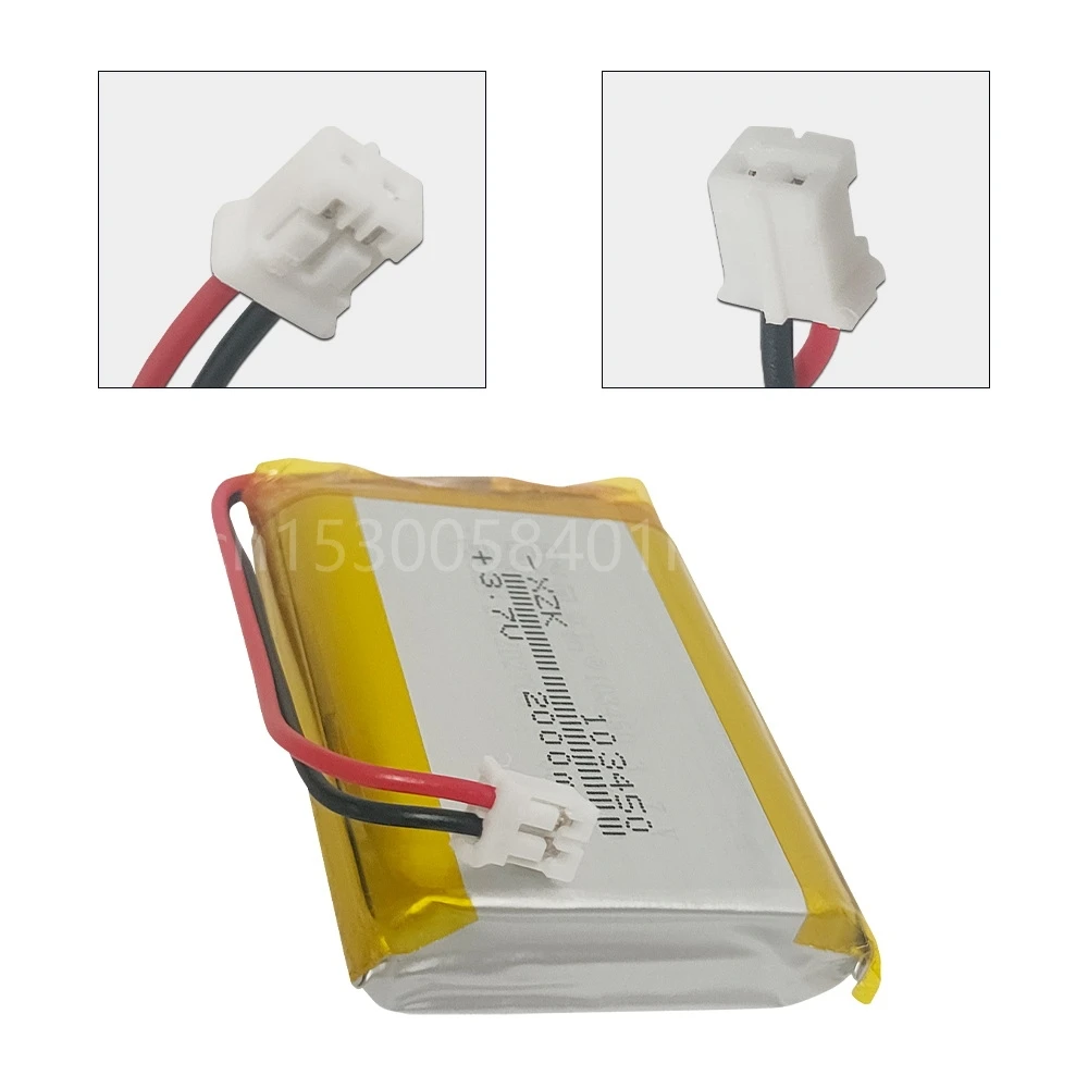 3.7V 2000mAh 103450 Lipo Polymer Lithium bateria recarregável para navegador GPS MP5 GPS Bluetooth Speaker headset e-book câmera