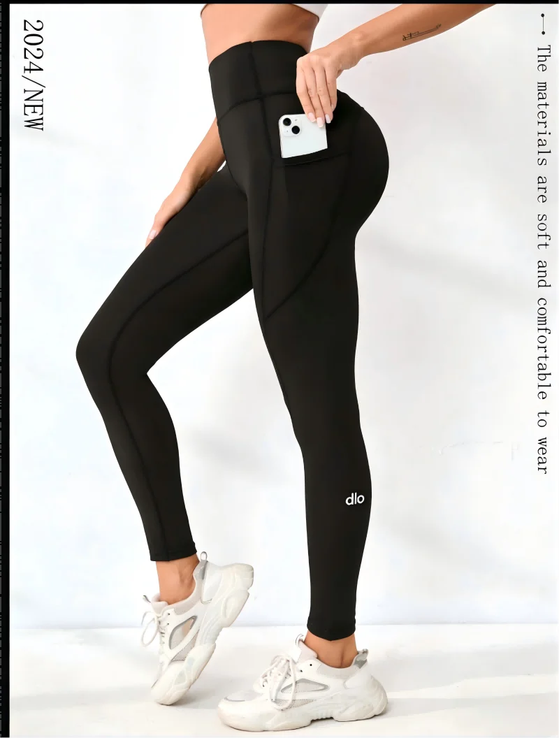 New High Waist Long Yoga Leggings for Women, Naked Feeling Seamless Butt Lift Workout Pants, Quick Dry Breathable Fitness Tights
