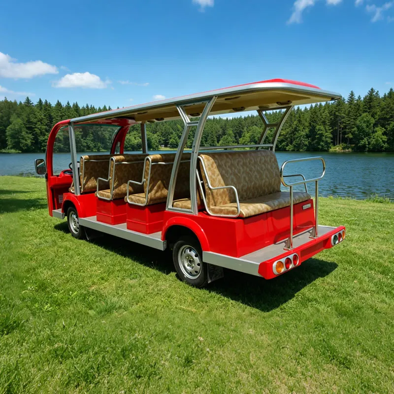 Solar electric vehicles, electric zoo shuttles, electric sightseeing buses