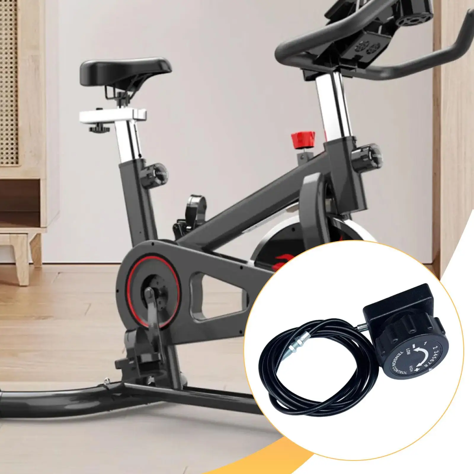 Exercise Bike Resistance Controller Knob Universal Compatible Plastic Metal Accessory for Fitness Equipment