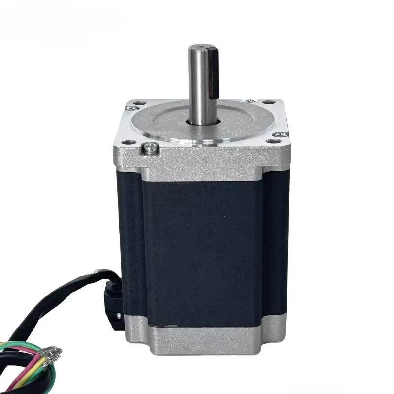 114mm Length NEMA34 3 Phase High Torque Stepper Motor 5.2Nm 6.8A AC High Voltage for Warehouse Conveying Automation Devices