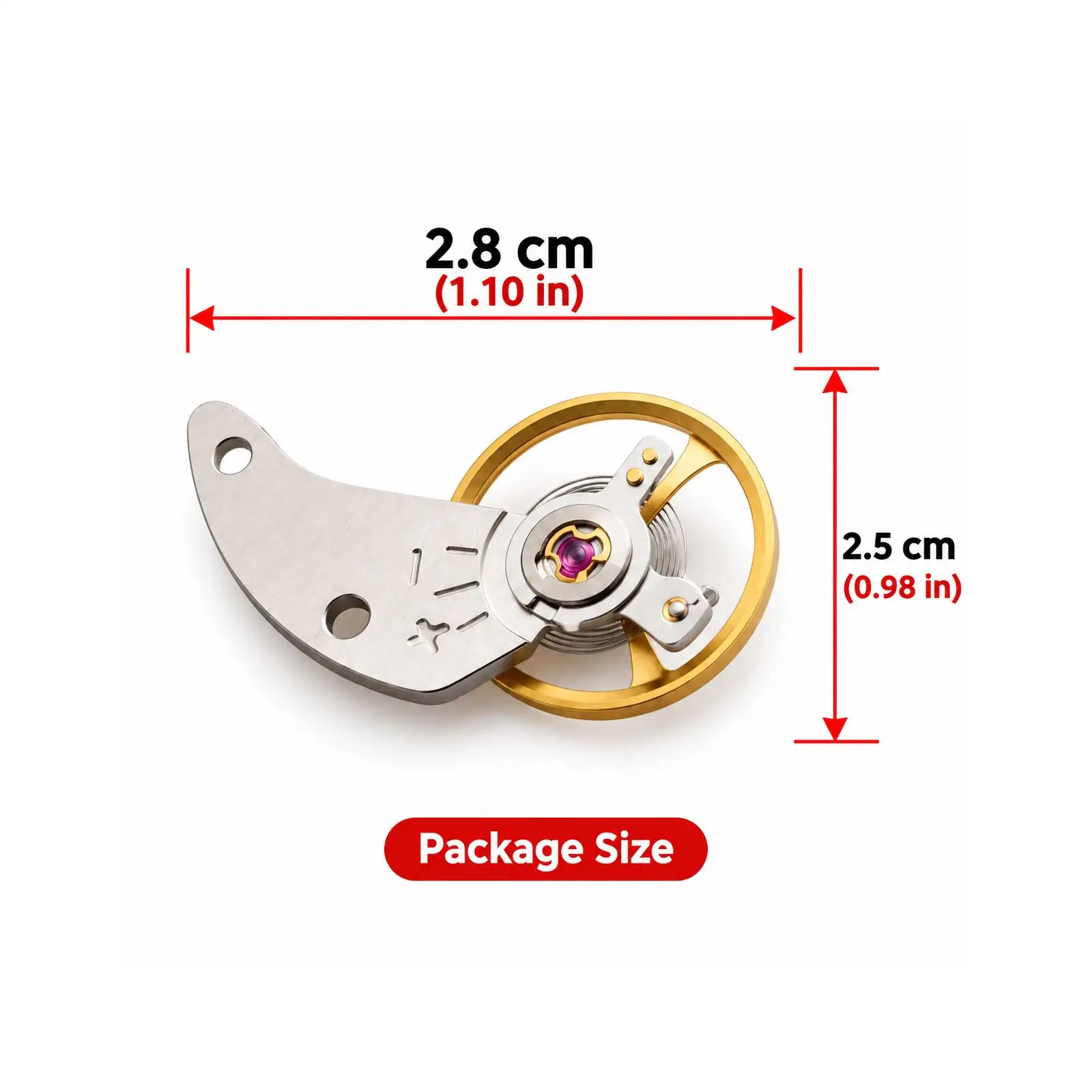 Zestaw pełnego koła balansowego do mechanizmu Seiko 46941 46943 OEM Japońskie części zamienne do naprawy mechanizmów Akcesoria do zegarków — zdjęcie produktu 6