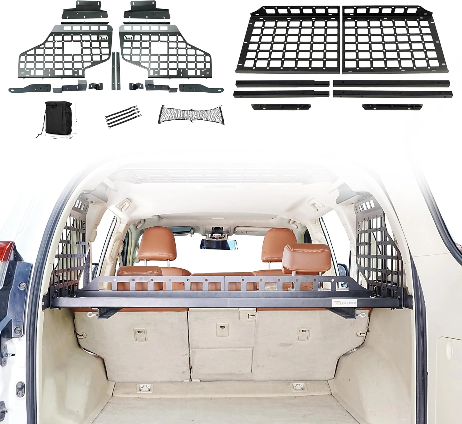 

Upgrade Molle Panel for Toyota Land Cruiser Prado J150 / Lexus GX460 2010-2022 Trunk Modular System Shelf Organizer Cargo Racks
