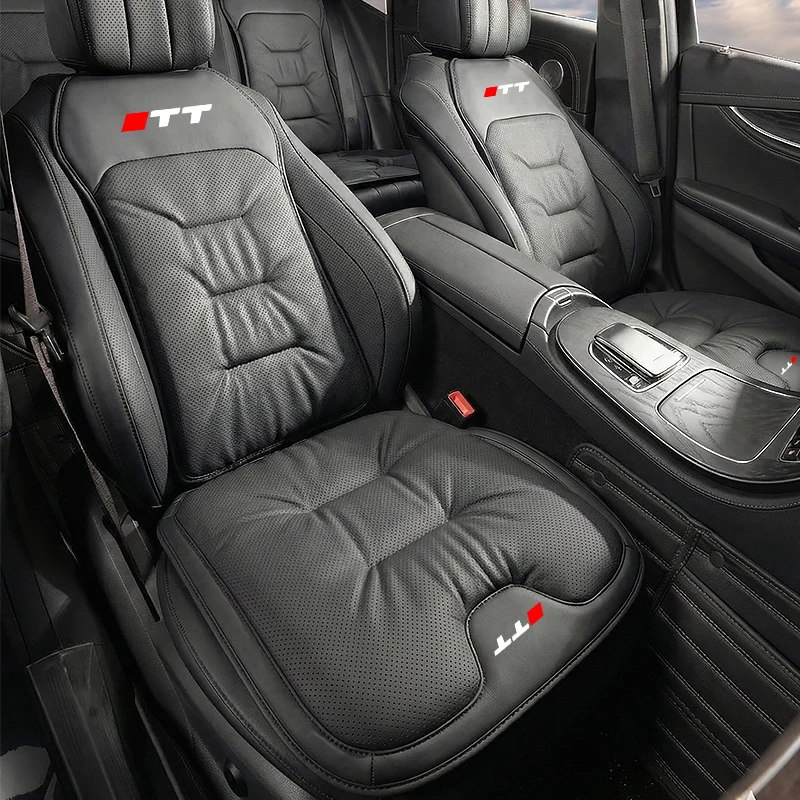 Nappa Leather Car Seat Cushion For Audi TT All-season Seat Cover Wear-resistant & Breathable Seat Back Protector Pad