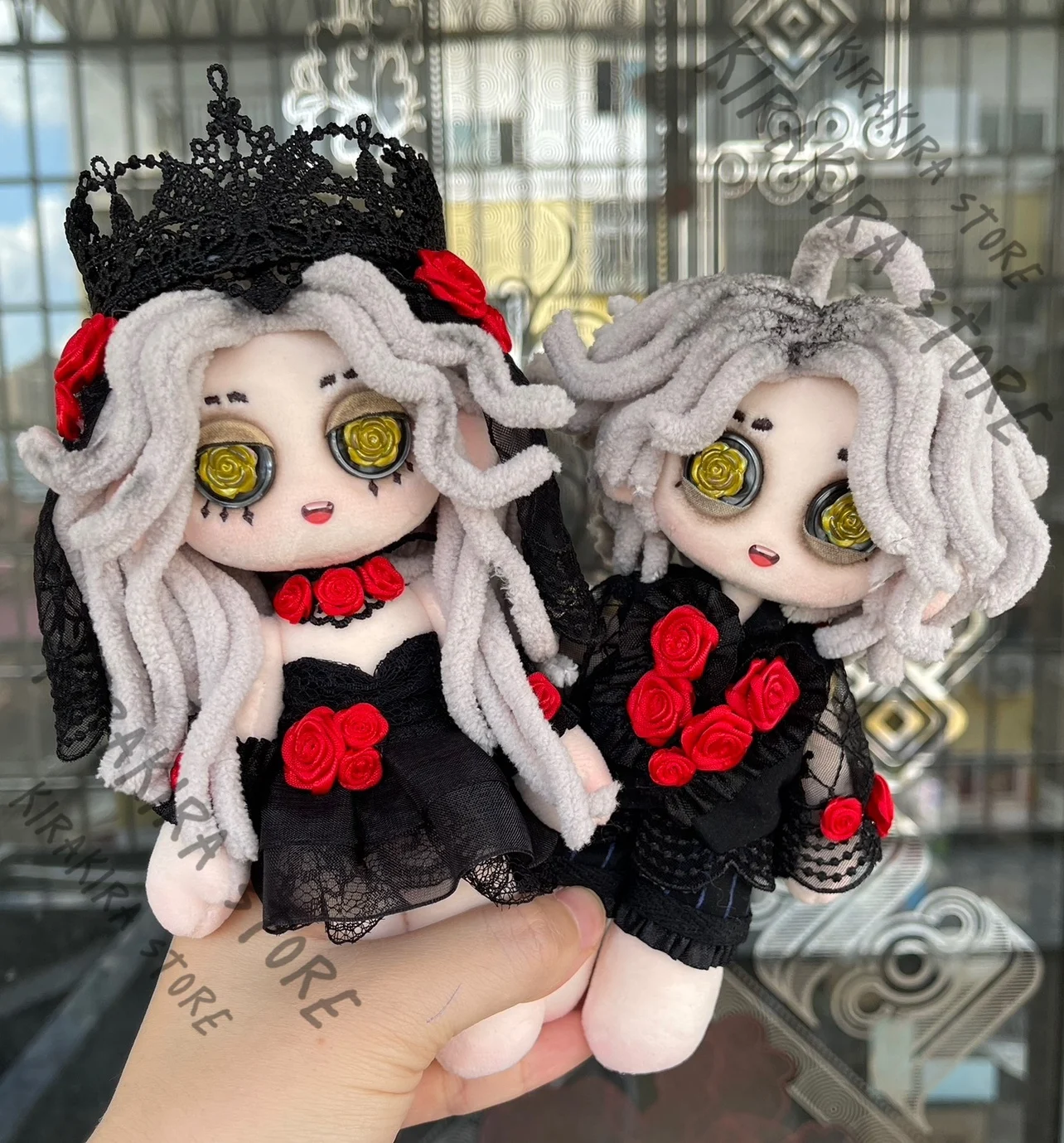 Identity Ⅴ Ada Mesmer Emil Handmade Figurine Cosplay Patient Psychologist Maumet Cotton Q Version Anime Craft Puppet Creativity