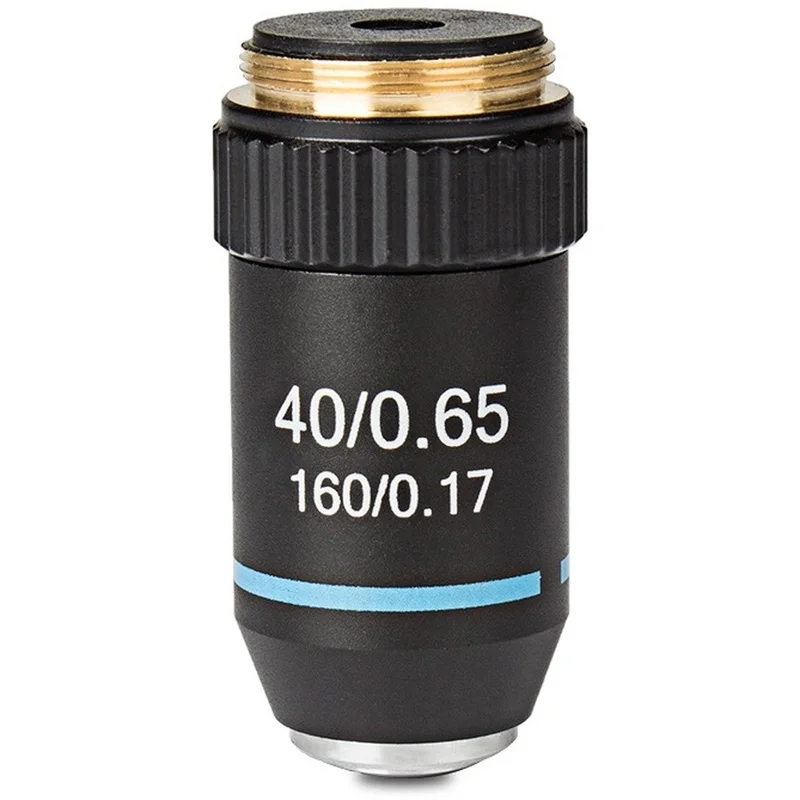 DT16 40X Achromatic Microscope Objective Lens High Magnification RMS 20.2mm Thread for Biological Microscope Lab Accessory