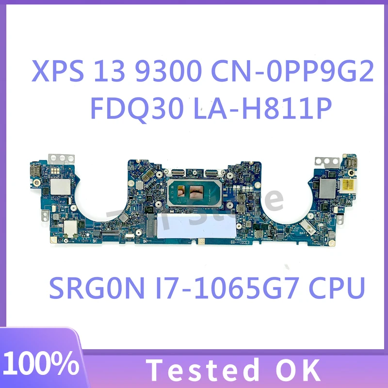 

CN-0PP9G2 0PP9G2 PP9G2 W/SRG0N I7-1065G7 CPU Mainboard For DELL XPS 13 9300 Laptop Motherboard FDQ30 LA-H811P 100%Full Tested OK